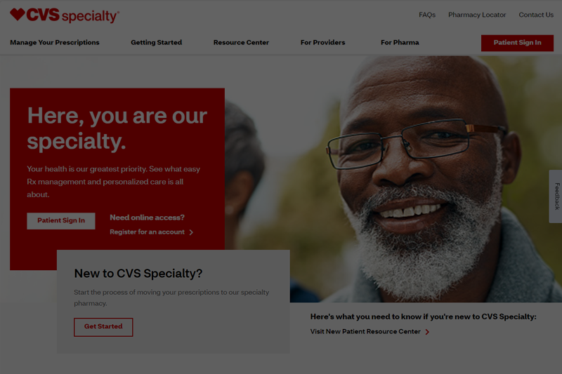 CVS Specialty Website Link Image